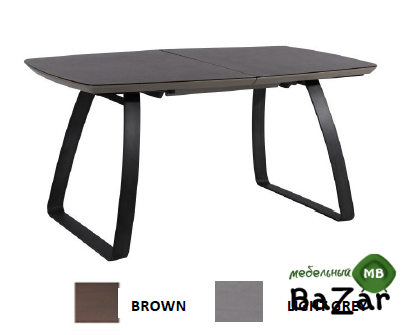 Стол обеденный ORION DARK GREY (темно-серый)