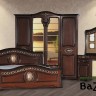 Спальня модульная «Азалия» Орех с 4-дв. шкафом