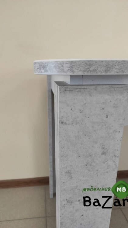 Стол обеденный LOKI белый бетон