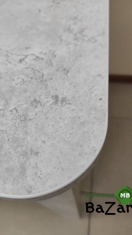 Стол обеденный LOKI белый бетон