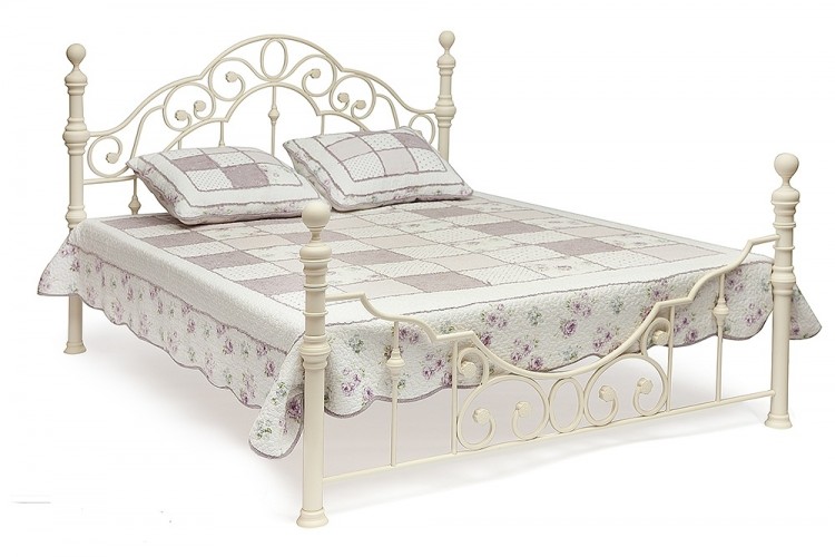 Кровать 9603 Каролина - 160х200 см, цвет: Antique white - Античный белый