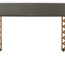 Стол CHIAVARI 220 KL-116 Черный мрамор матовый, итальянская керамика / бронзовый