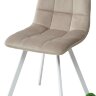 Стул CHILLI SQUARE G108-10 светлый кварц/ белый каркас, велюр