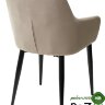 Стул HECTOR BLUVEL-40 BEIGE, велюр/ черный каркас