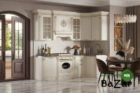 Кухня "Валенсия" 2,55*1,2 угловая АЙВОРИ