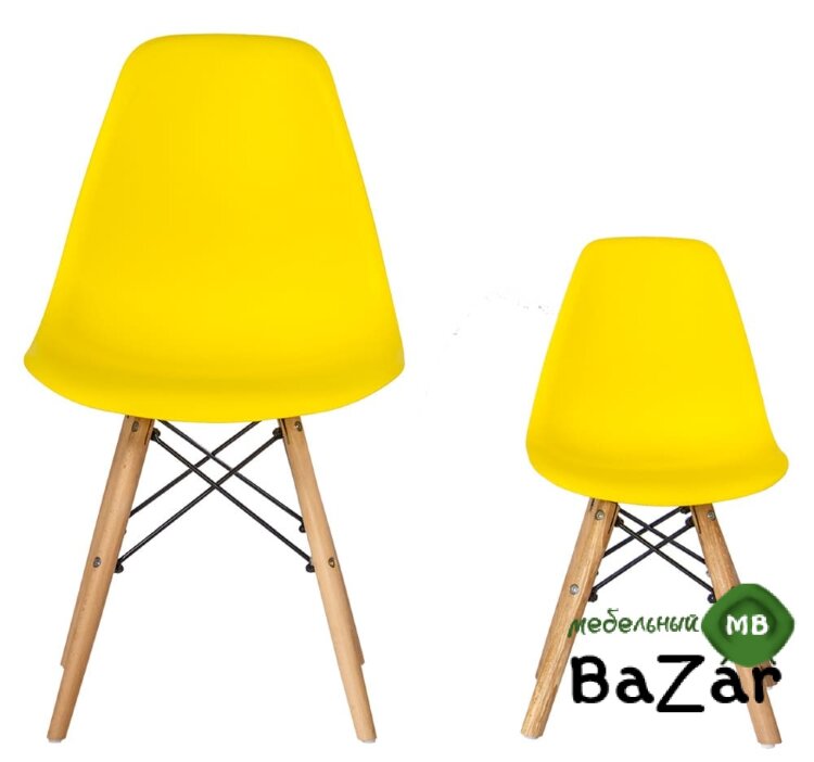 Детский стул Florence в стиле Eames желтый