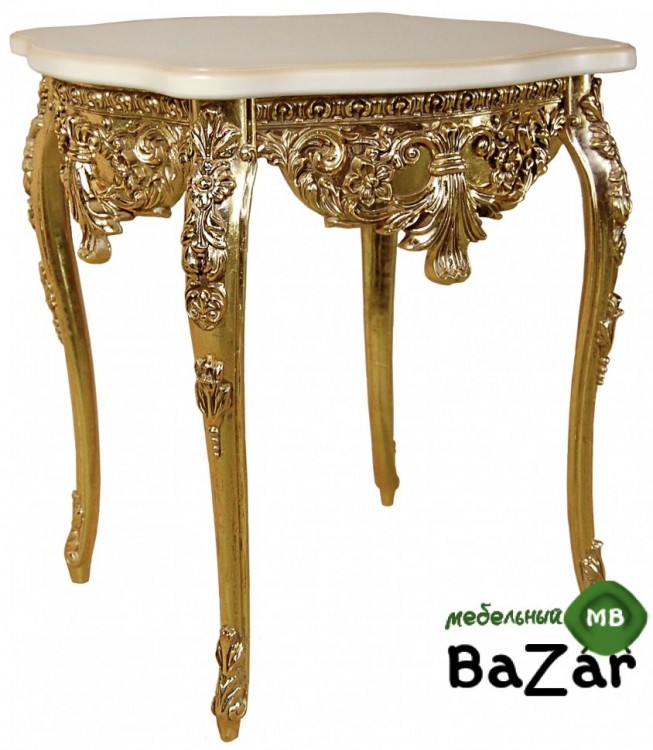 Консольный стол в прихожую "Версаль" МК 8208 слоновая кость