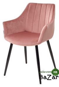 Стул BELINDA BLUVEL-52 PINK, велюр
