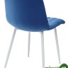 Стул DUBLIN G062-49 синий, велюр /  белый каркас