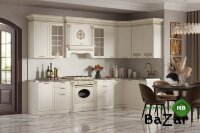 Кухня "Валенсия" 3,3*1,5 угловая АЙВОРИ