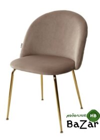 Стул PRESLEY BLUVEL-40 бежевый / золотой каркас