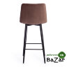 Стул полубарный CHILLY (mod. 7095пб) коричневый barkhat 12/черный