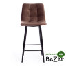 Стул полубарный CHILLY (mod. 7095пб) коричневый barkhat 12/черный