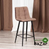 Стул полубарный CHILLY (mod. 7095пб) коричневый barkhat 12/черный