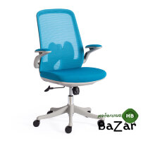 Кресло MESH-10 ткань, голубой
