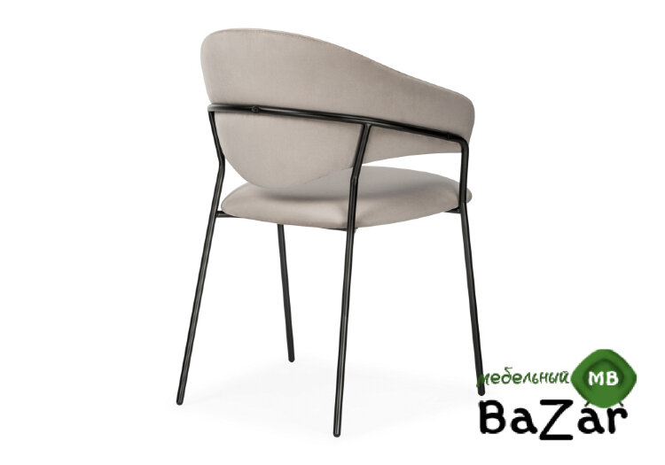 Стул Рансол дымчатый / черный глянец Стул Рансол дымчатый / черный глянец