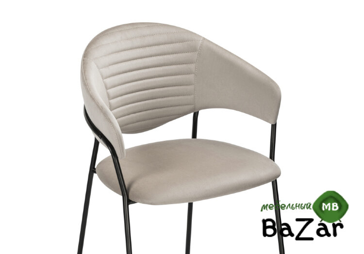 Стул Рансол дымчатый / черный глянец Стул Рансол дымчатый / черный глянец