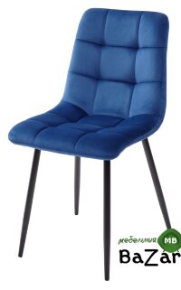 Стул CHILLI G062-49 синий, велюр