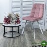 Стул CHILLI SQUARE G108-15 пепел розы/ белый каркас, велюр