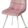 Стул CHILLI SQUARE G108-15 пепел розы/ белый каркас, велюр