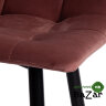 Стул полубарный CHILLY (mod. 7095пб ) коралловый barkhat 15 /черный