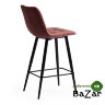 Стул полубарный CHILLY (mod. 7095пб ) коралловый barkhat 15 /черный