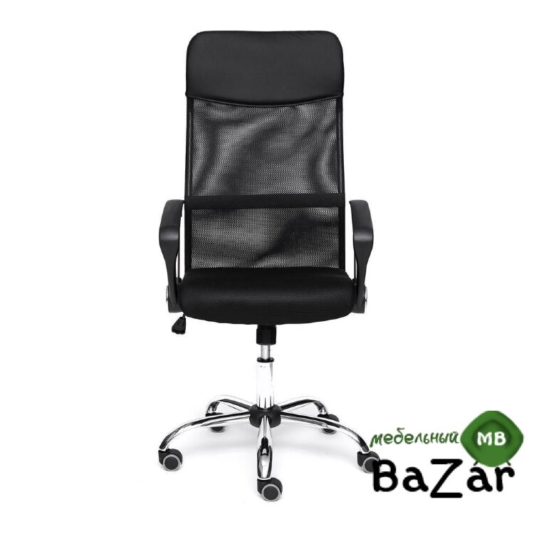 Кресло PRACTIC кож/зам, ткань, черный