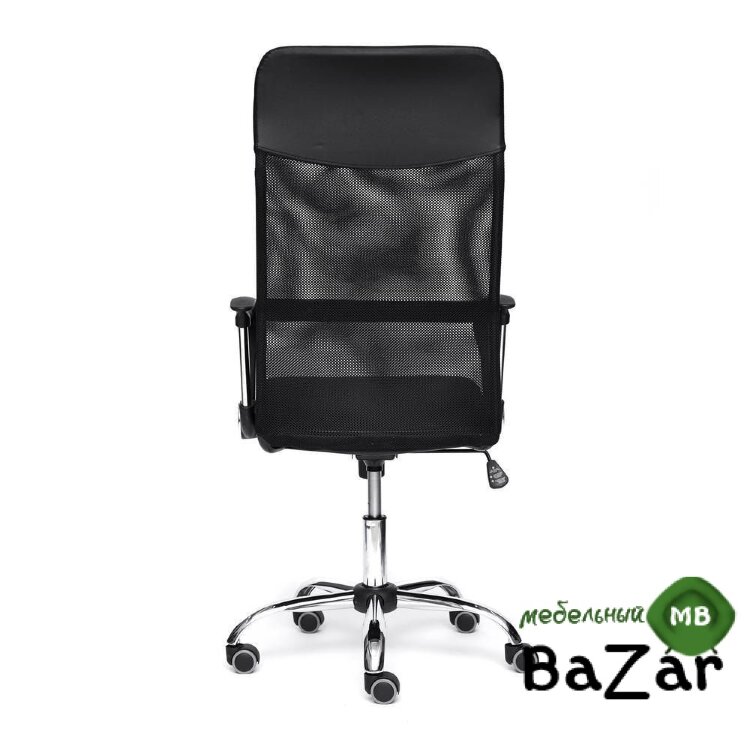 Кресло PRACTIC кож/зам, ткань, черный