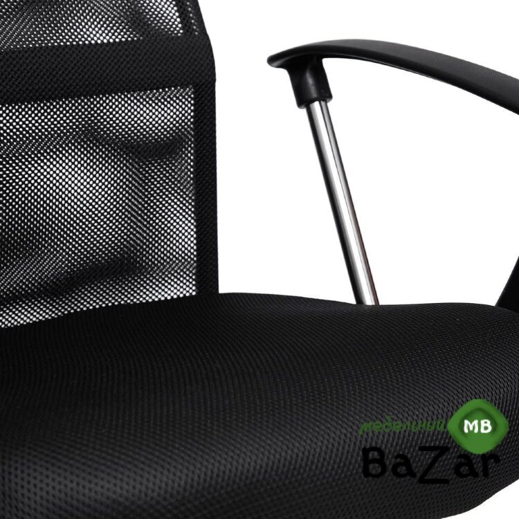 Кресло PRACTIC кож/зам, ткань, черный