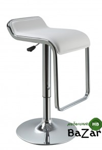Барный стул из экокожи белый Sienna MKW667