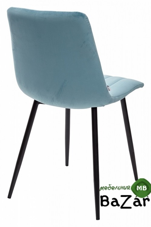 Стул DUBLIN пудровый бирюзовый, велюр G108-57