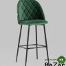 Стул барный Марсель велюр зеленый