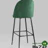 Стул барный Марсель велюр зеленый