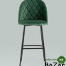 Стул барный Марсель велюр зеленый