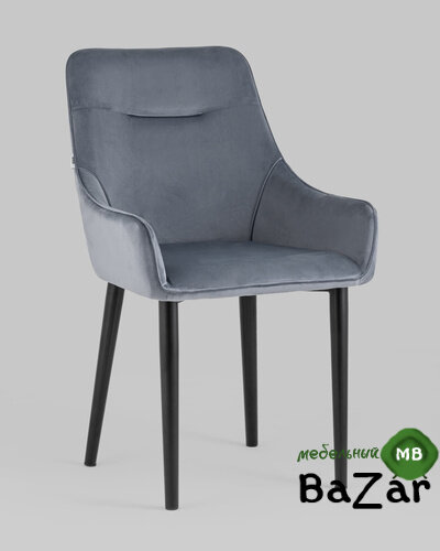 Стул Джоан велюр серый
