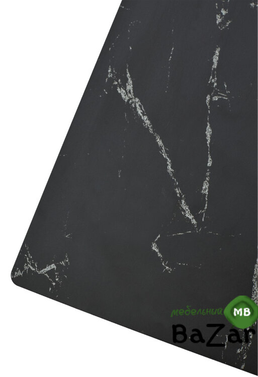 Стол FONDI 180 MARBLES NERO KL-116 Черный мрамор матовый, итальянская керамика/ черн.каркас