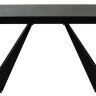 Стол FONDI 180 MARBLES NERO KL-116 Черный мрамор матовый, итальянская керамика/ черн.каркас