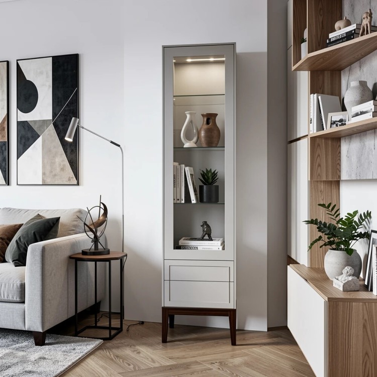Витрина левая L MRS601L/G Серый