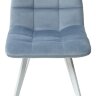 Стул CHILLI SQUARE G108-56 пудровый синий/ белый каркас, велюр Стул CHILLI SQUARE G108-56 пудровый синий/ белый каркас, велюр