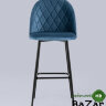 Стул барный Марсель велюр пыльно-синий