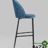 Стул барный Марсель велюр пыльно-синий