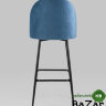 Стул барный Марсель велюр пыльно-синий