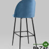 Стул барный Марсель велюр пыльно-синий