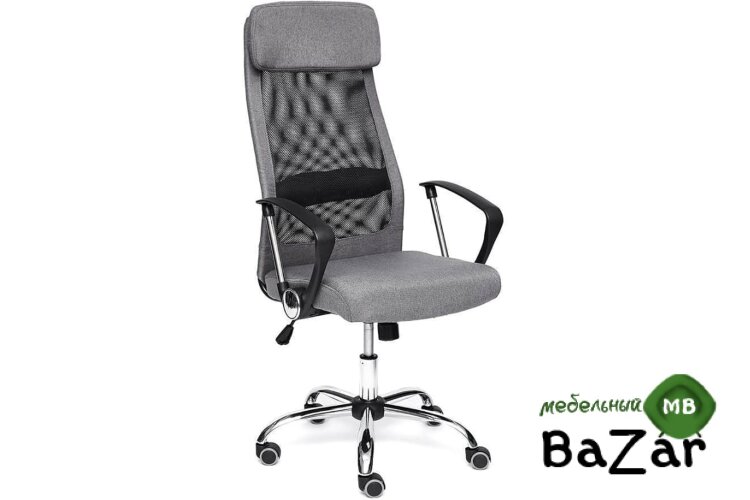 Кресло PROFIT ткань, серый/черный Кресло PROFIT ткань, серый/черный