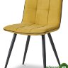 Стул SKY6800-1 желтый JJ12-19/черный кант PU/черный металл Стул SKY6800-1 желтый JJ12-19/черный кант PU/черный металл