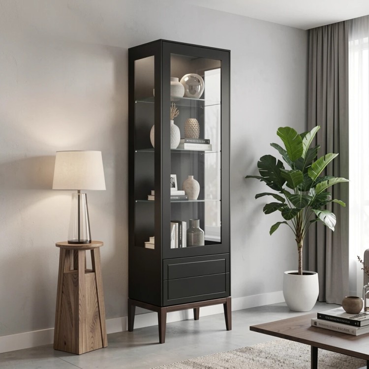 Витрина левая L MRS601L/BL Черный Витрина левая L MRS601L/BL Черный