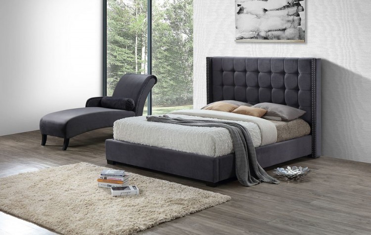 Кровать INFI2868 (160х200) серый
