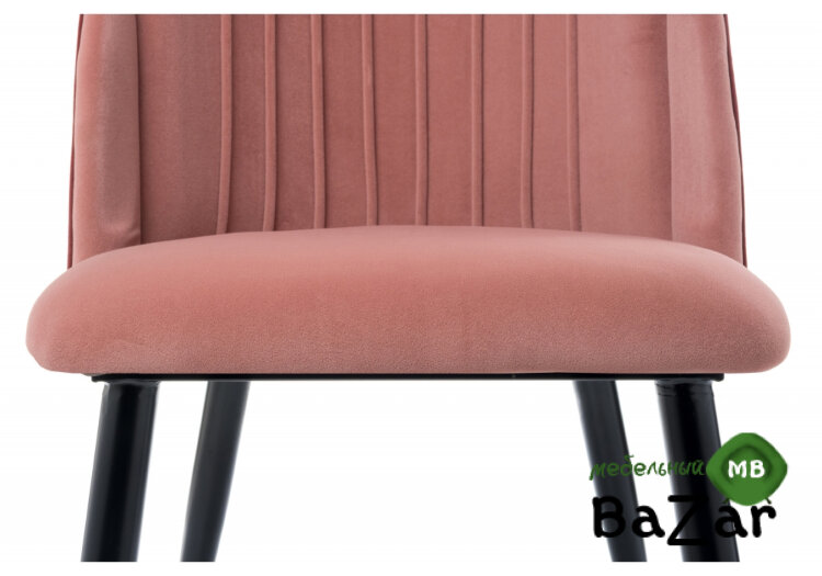 Стул на металлокаркасе Orly coral / red