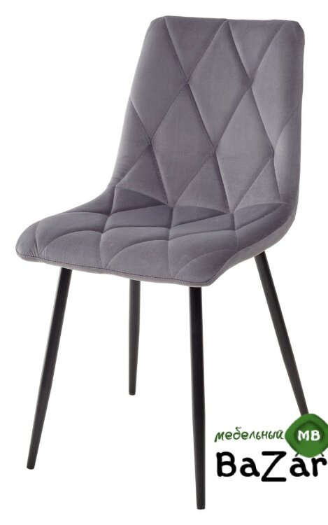 Стул NAPOLI UF910-05 DARK GREY, велюр