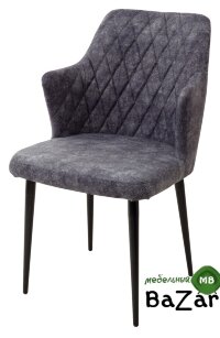 Стул HERMAN СЕРЫЙ МРАМОР #80, античная ткань / черный каркас Стул HERMAN СЕРЫЙ МРАМОР #80, античная ткань / черный каркас